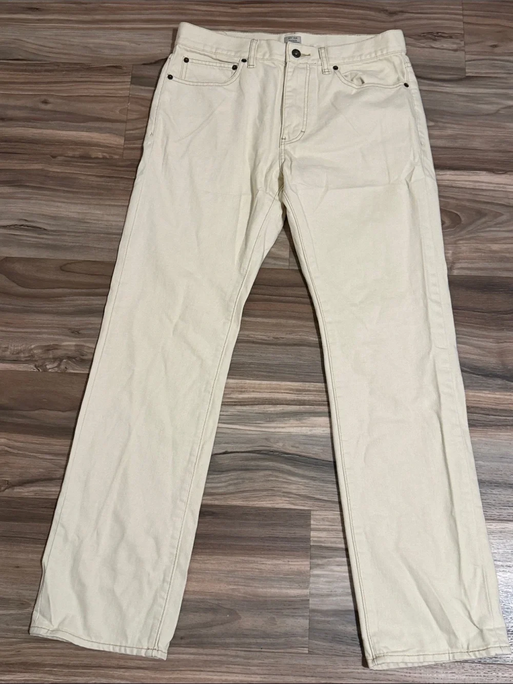 J. Crew Vintage Slim Straight Jeans Sz. 31x32 Beige NWOT Classic Casual